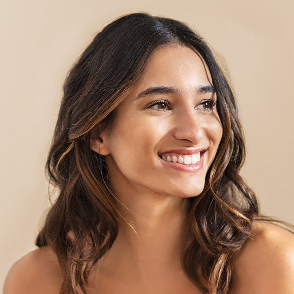 Photo of a woman with good facial volume