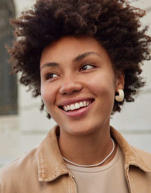 Photo of a woman with great skin